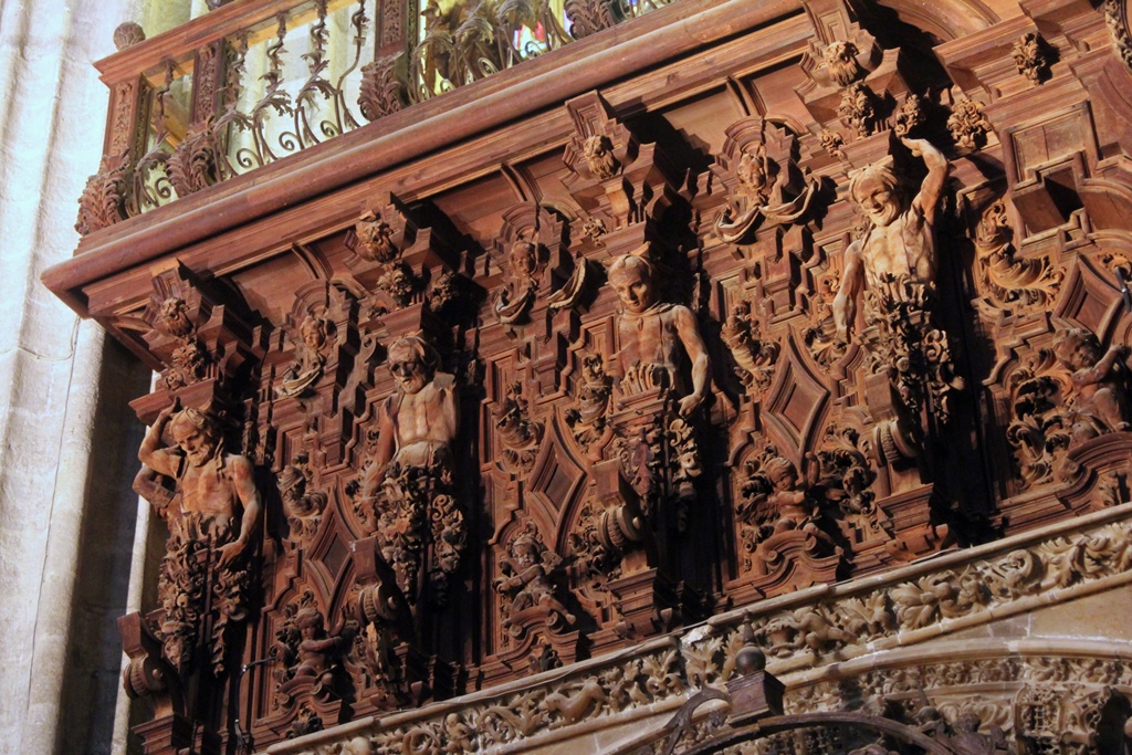 Wooden Carvings Outside Choir